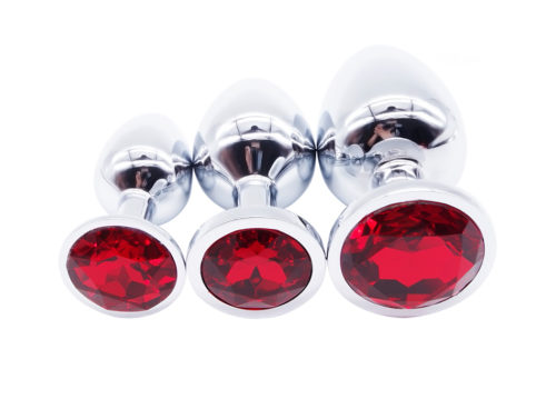 red jewel plug set of 3. why choose a jewel butt plug?