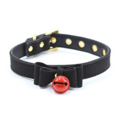 sexy kitten collar with red bell