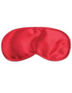 red satin blindfold