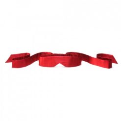 LELO red silk blindfold