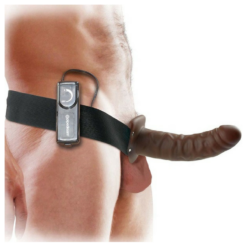 8 inch vibrating hollow strap on