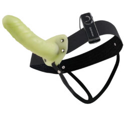 glow in the dark vibrating hollow strap on