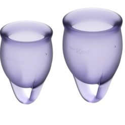 feel confident lilac menstrual cups