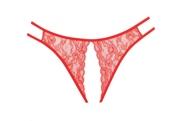 Sweet Honey Red Lace Panties Adore Collection Tabu Adult Boutique
