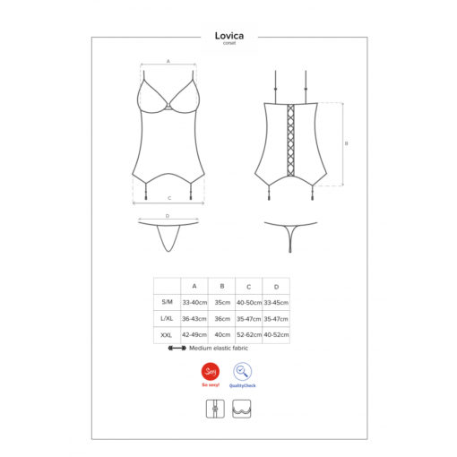 lovica corset size guide
