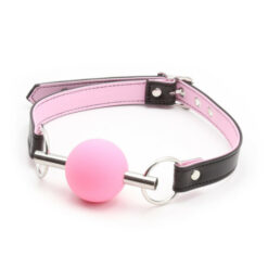 pink rubber ball gag