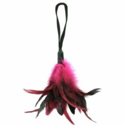 rose and black pleasure feather