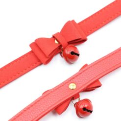 red choker with bell