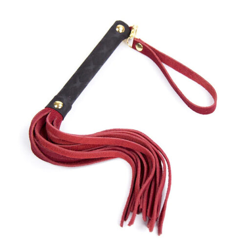 red mini soft tail flogger