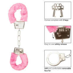 pink furry cuffs