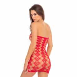 red lingerie dress