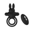 Bunny black cock ring