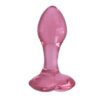 heart glass anal plug